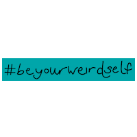 beyourweirdself byws Sticker by MadeBrave
