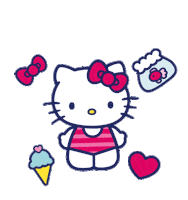 Kitty Hello Sticker by Tip Top