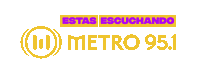 RadioMetro951 radio metro radio metro metro951 Sticker