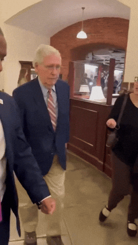 Mitch Mcconnell Falling GIF