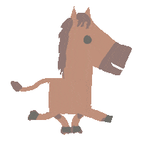clevendeavgames run horse uch ultimate chicken horse Sticker