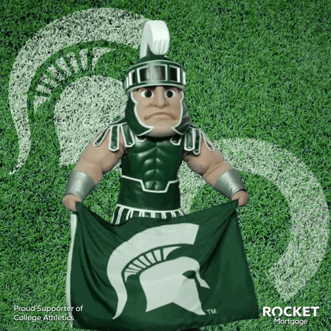 Go Green Michigan State GIF by Rocket Mortgage