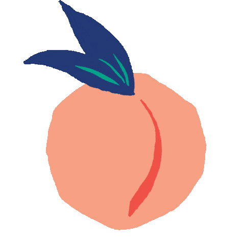 MarchPartyGoods party summer fruit peach Sticker