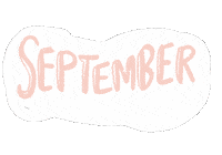 September Month Sticker