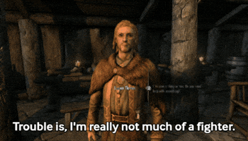 Im Weak Elder Scrolls GIF by Fire Mountain Productions