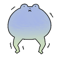 x999xux kawaii scary cold frog Sticker