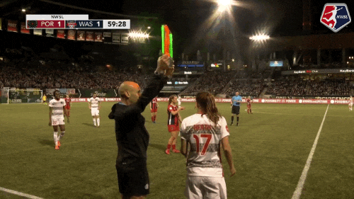 tobin heath substitution GIF by National Women's Soccer League