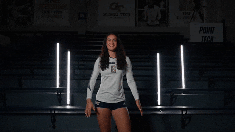 Georgia Tech Volleyball GIF by Georgia Tech Yellow Jackets
