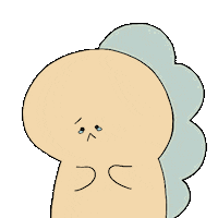 KOMARIZAURUSU sad rainbow animals cry Sticker