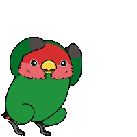 M-Family dancing jump bird ジャンプ Sticker