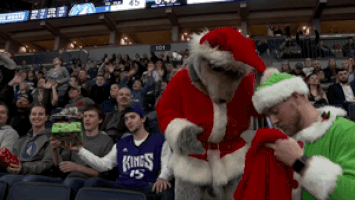 minnesota timberwolves christmas GIF by NBA