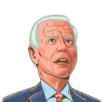 AwesomeTParty biden joe biden sweating sweaty Sticker