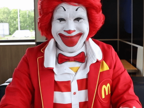 happy ronald mcdonald GIF by McDonald's CZ/SK