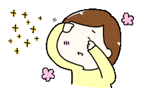 shimatune122 kawaii かわいい 手書き キラキラ Sticker