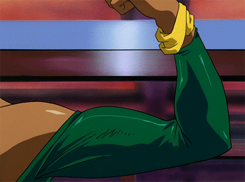 flexing outlaw star GIF by Funimation