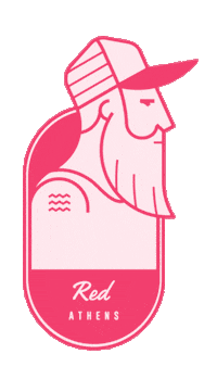 daveredathens hotel athens dave red athens dave red Sticker