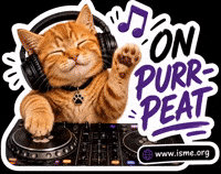 Cat Dj GIF by International Society for Music Education