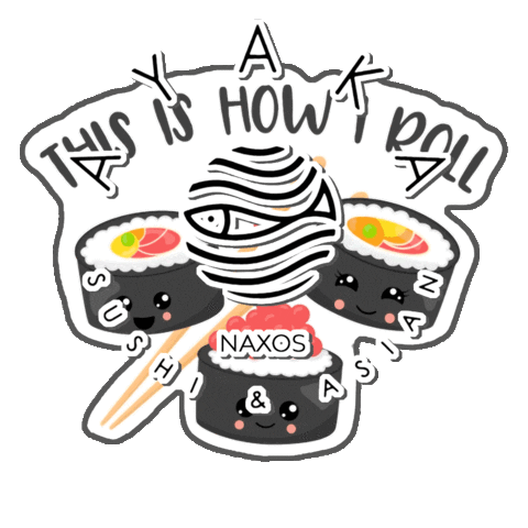 ayakanaxos giphyupload sushi Naxos ayaka Sticker