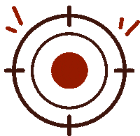 attimoong goal focus target 집중 Sticker