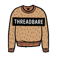 Shellican Threadbare Sticker