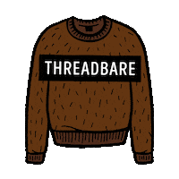 Shellican Threadbare Sticker