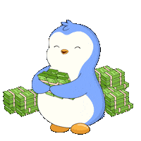 Money Success Sticker by Pudgy Penguins