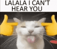 Cant Hear You GIF