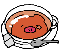 Coffee Pig Sticker