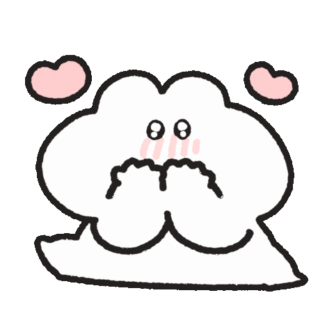 I Love You Hearts Sticker by おめがちゃん