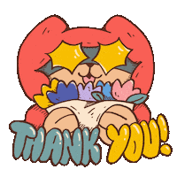 Shiba Inu Thank You Sticker
