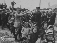 NationalWWIMuseum black and white children french military GIF