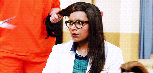 the mindy project hair GIF