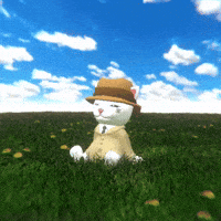 Sitting Blue Sky GIF