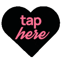 Black Heart Tap Sticker by Litalita