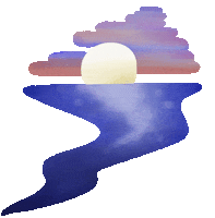 Por Do Sol 90S Sticker