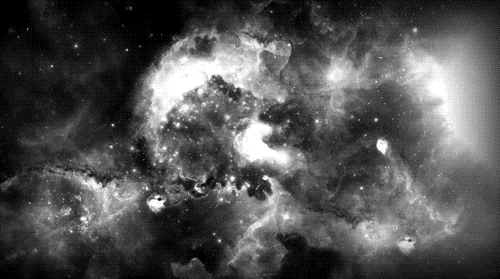 black and white galaxy GIF