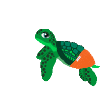 Sea Turtle Bubbles Sticker by DUNDIES