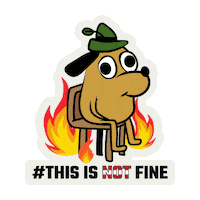 Thisisfine Sticker by papabogner