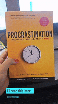Procrastination GIF by Checklist Legal