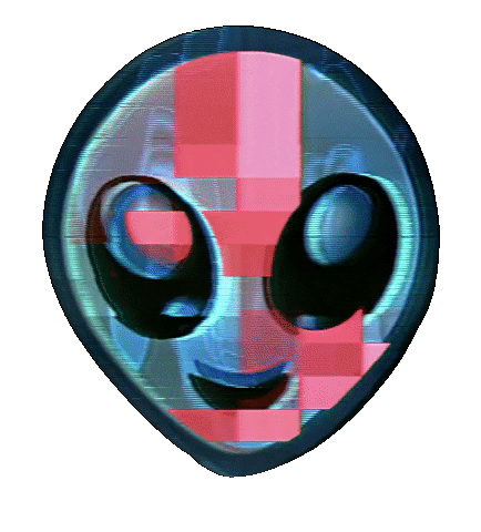 Glitch Emoji Sticker by #BASILIO
