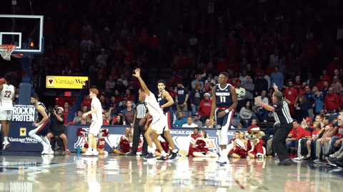 GonzagaBulldogs giphyupload celebration basketball three pointer GIF