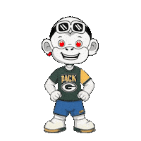 Green Bay Packers Go Pack Go Sticker by Zhot