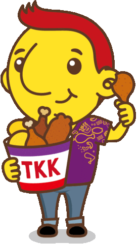 TKKinc taiwan fastfood friedchicken sweetpotato Sticker