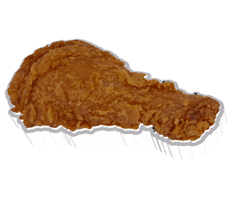 3D Chicken Sticker by AnimatedText