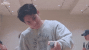 Being Cute Kim Mingyu GIF