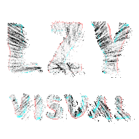lzyvisual logo noise logotype bzz Sticker