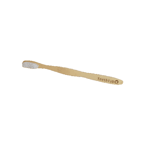 Toothbrush Bamboo Sticker by TeethTab