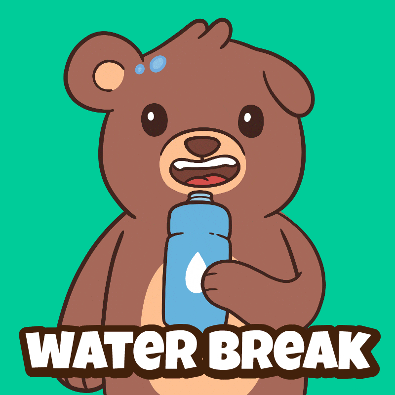 Teddy Bear Drinking GIF by BEARISH