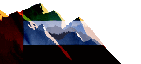 gulfforgood giphyupload flag adventure mountain Sticker