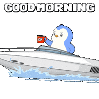 Good Morning Sticker by Pudgy Penguins